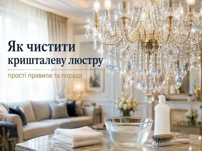 Як чистити кришталеву люстру